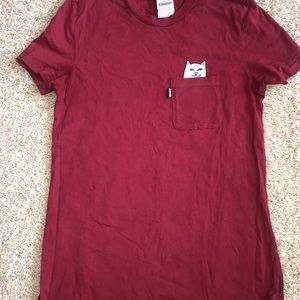 Women’s Ripndip Medium Burgundy tee